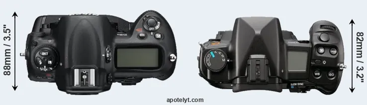 Compare D3S versus A900 top