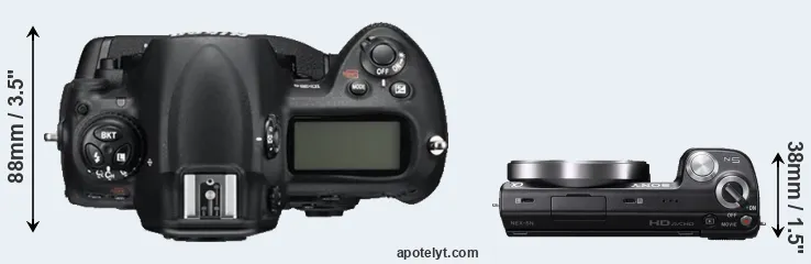 Compare D3S versus NEX-5N top