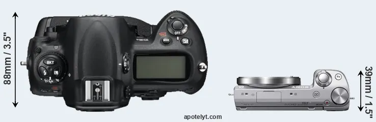 Compare D3S versus NEX-5T top