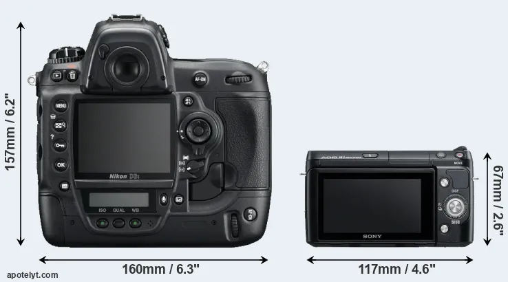 Comparison D3S or NEX-F3 rear
