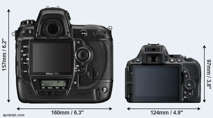 Comparison D3X or D5500 rear