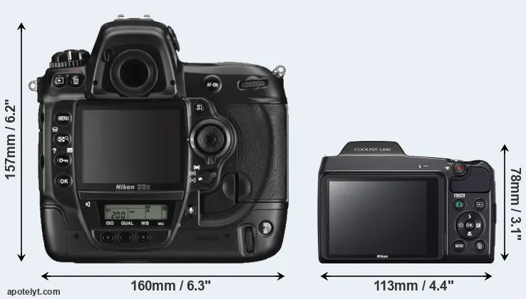 Comparison D3X or L840 rear