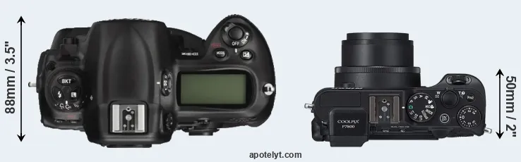 Compare D3X versus P7800 top