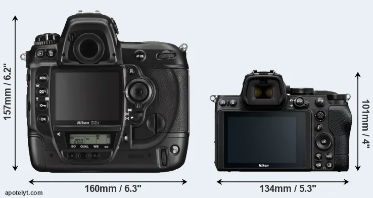 Comparison D3X or Z5 rear