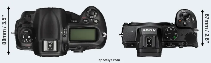 Compare D3X versus Z5 top
