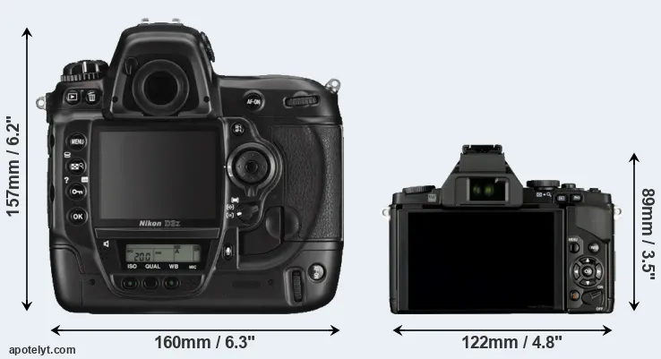 Comparison D3X or E-M5 rear