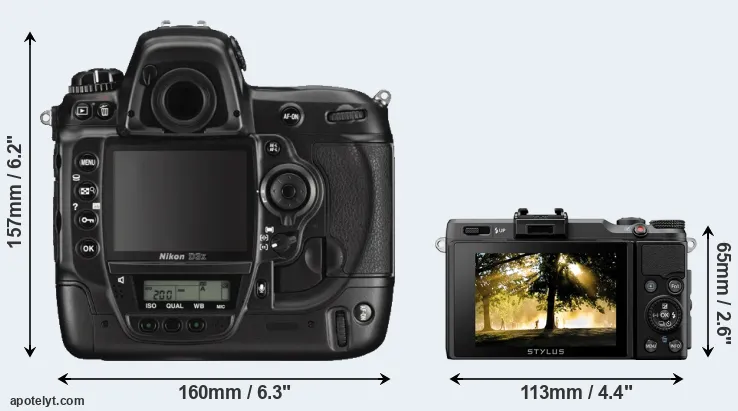 Comparison D3X or XZ-2 rear