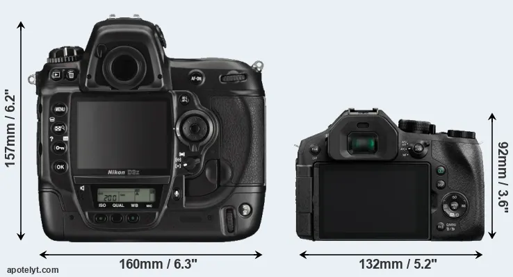 Comparison D3X or FZ330 rear