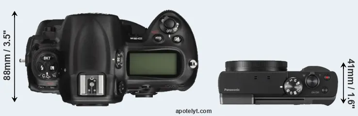 Compare D3X versus TZ90 top