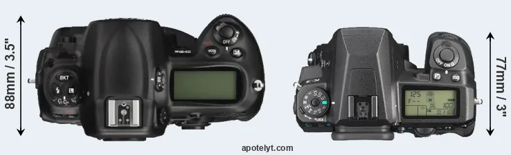 Compare D3X versus K-3 top