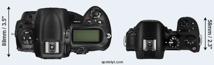 Compare D3X versus NX30 top