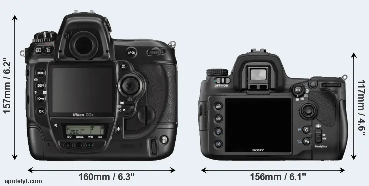 Comparison D3X or A850 rear
