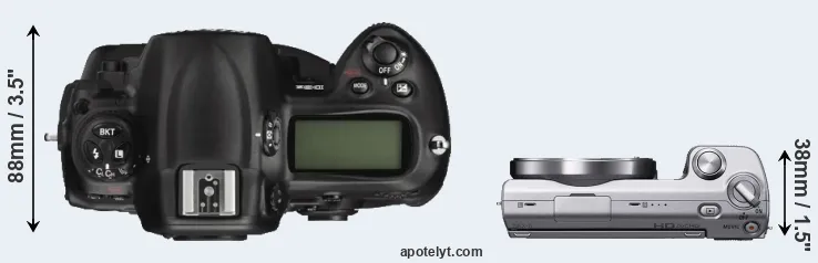 Compare D3X versus NEX-5 top