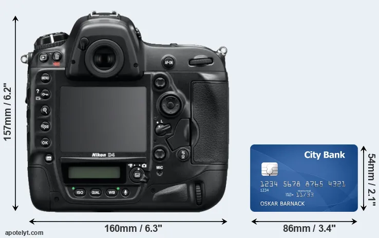 D4 and credit card rear side
