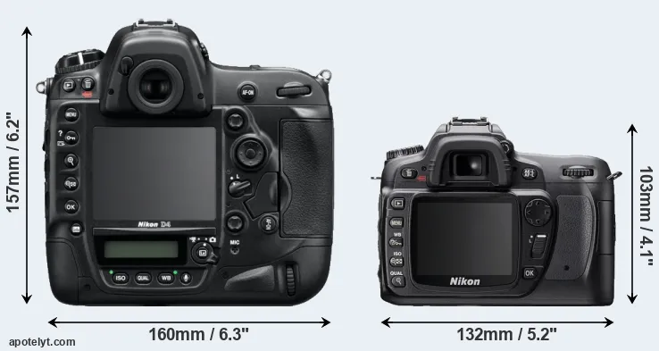 Comparison D4 or D80 rear