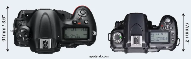 Compare D4 versus D80 top