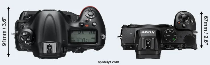 Compare D4 versus Z5 top