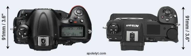 Compare D4 versus Z9 top