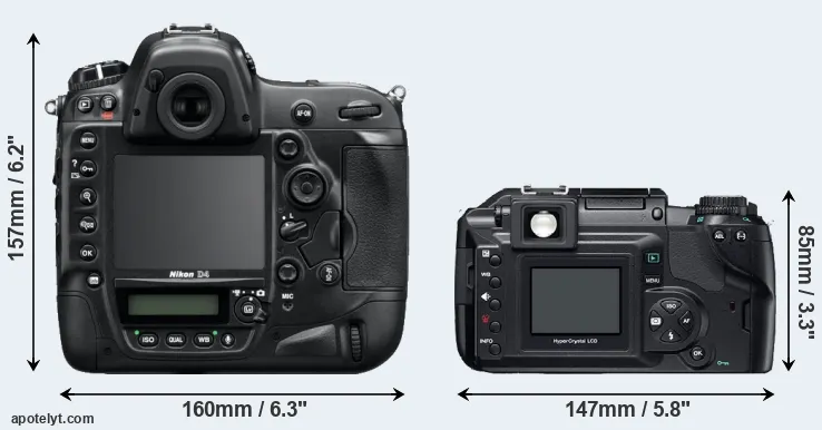 Comparison D4 or E-300 rear