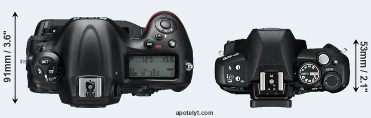 Compare D4 versus E-420 top