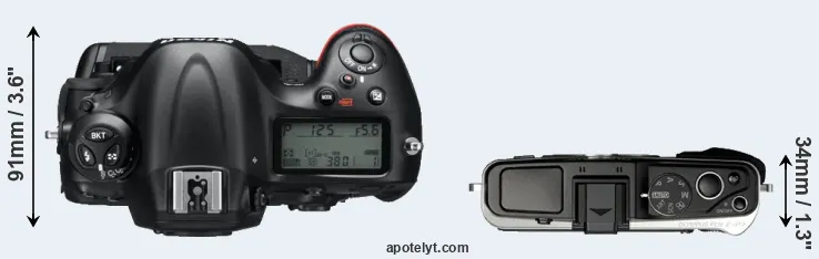 Compare D4 versus E-P3 top