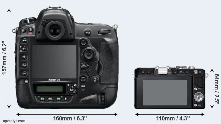 Comparison D4 or E-PL3 rear