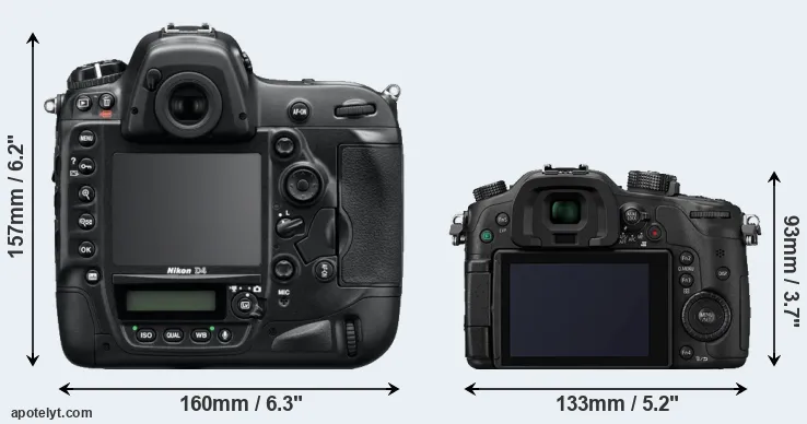 Comparison D4 or GH4 rear