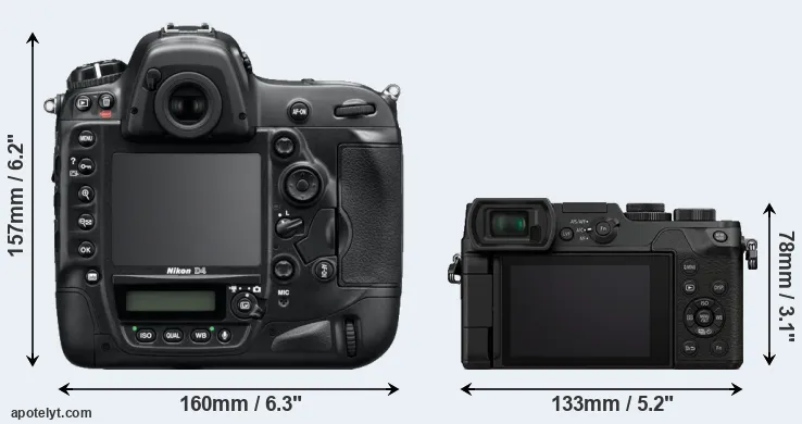 Comparison D4 or GX8 rear