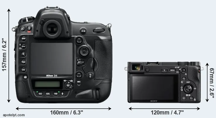 Comparison D4 or A6300 rear