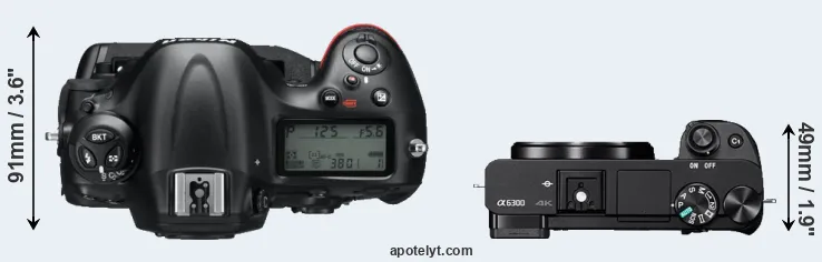 Compare D4 versus A6300 top