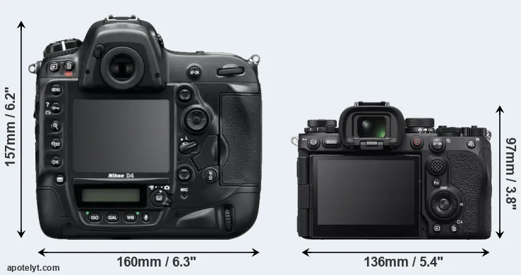 Comparison D4 or A9 III rear