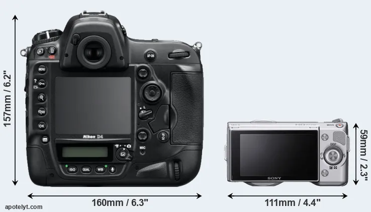 Comparison D4 or NEX-5 rear
