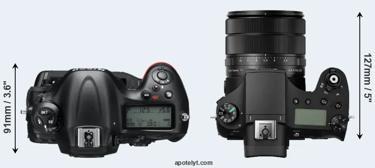 Compare D4 versus RX10 III top