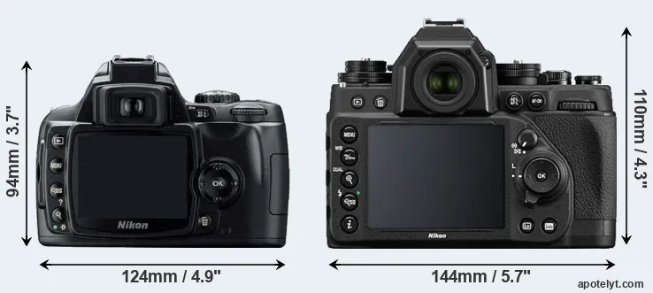 Comparison D40 or Df rear