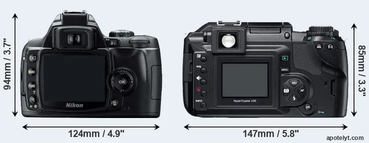 Comparison D40 or E-300 rear