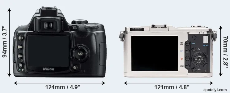 Comparison D40 or E-P1 rear