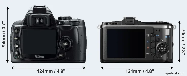 Comparison D40 or E-P2 rear