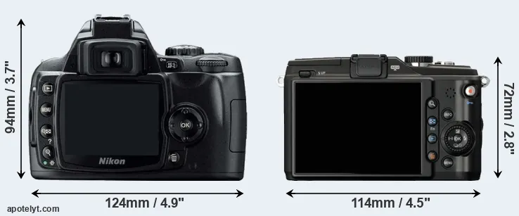 Comparison D40 or E-PL2 rear
