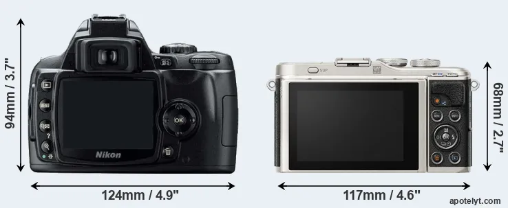 Comparison D40 or E-PL9 rear