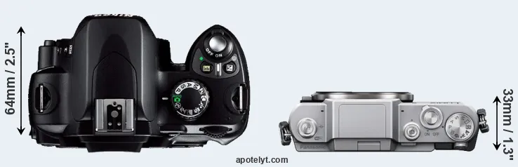 Compare D40 versus GF7 top