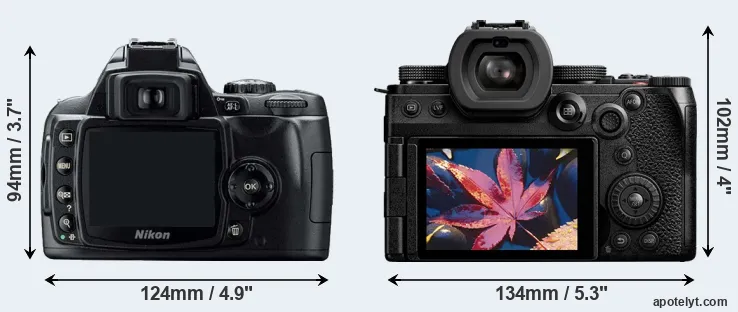 Comparison D40 or S5 II rear