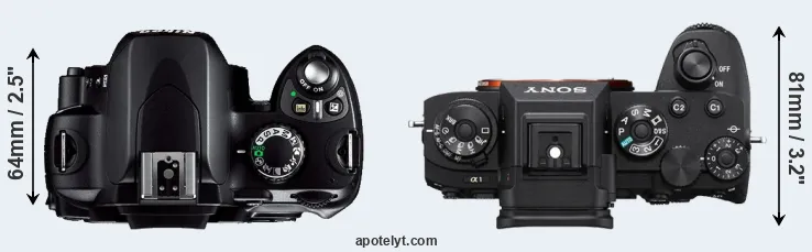 Compare D40 versus A1 top