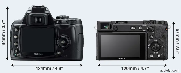 Comparison D40 or A6600 rear