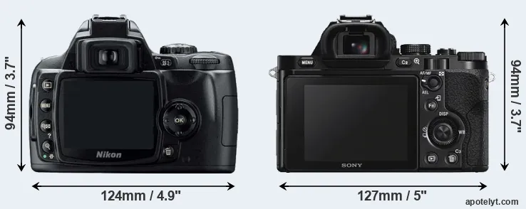Comparison D40 or A7S rear