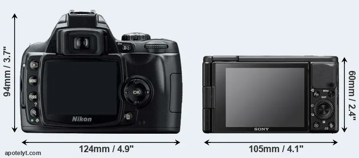 Comparison D40 or ZV-1 rear
