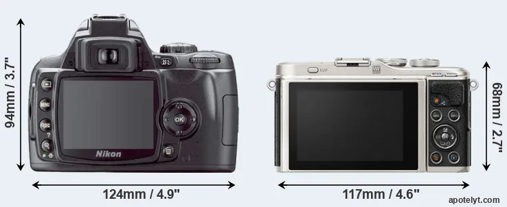 Comparison D40X or E-PL9 rear