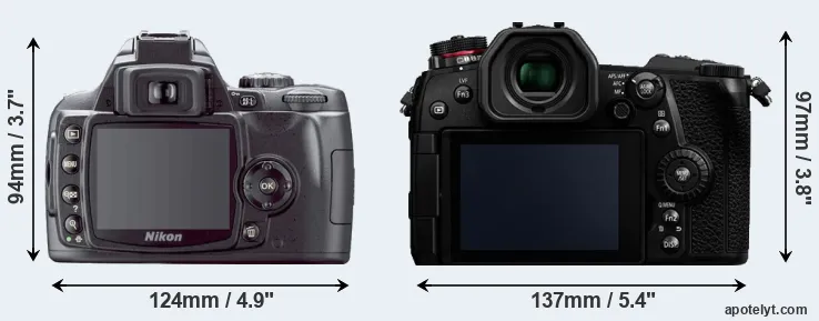 Comparison D40X or G9 rear
