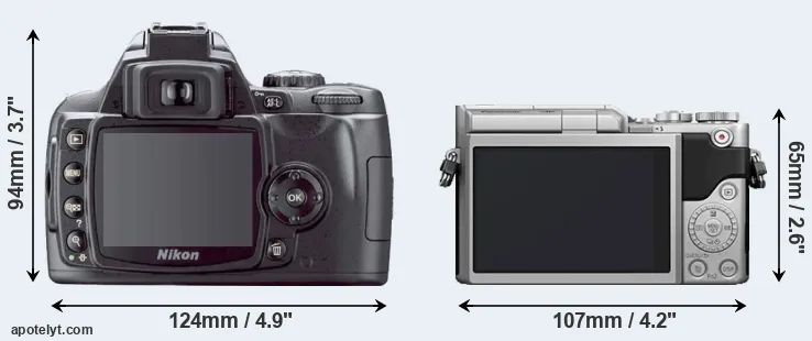 Comparison D40X or GX800 rear