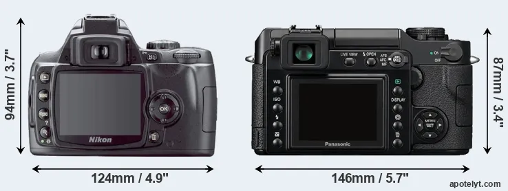 Comparison D40X or L1 rear