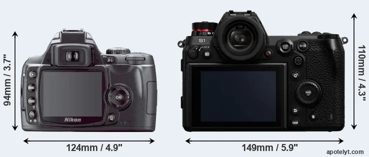 Comparison D40X or S1 rear